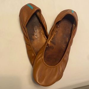 Tieks chestnut brown flats